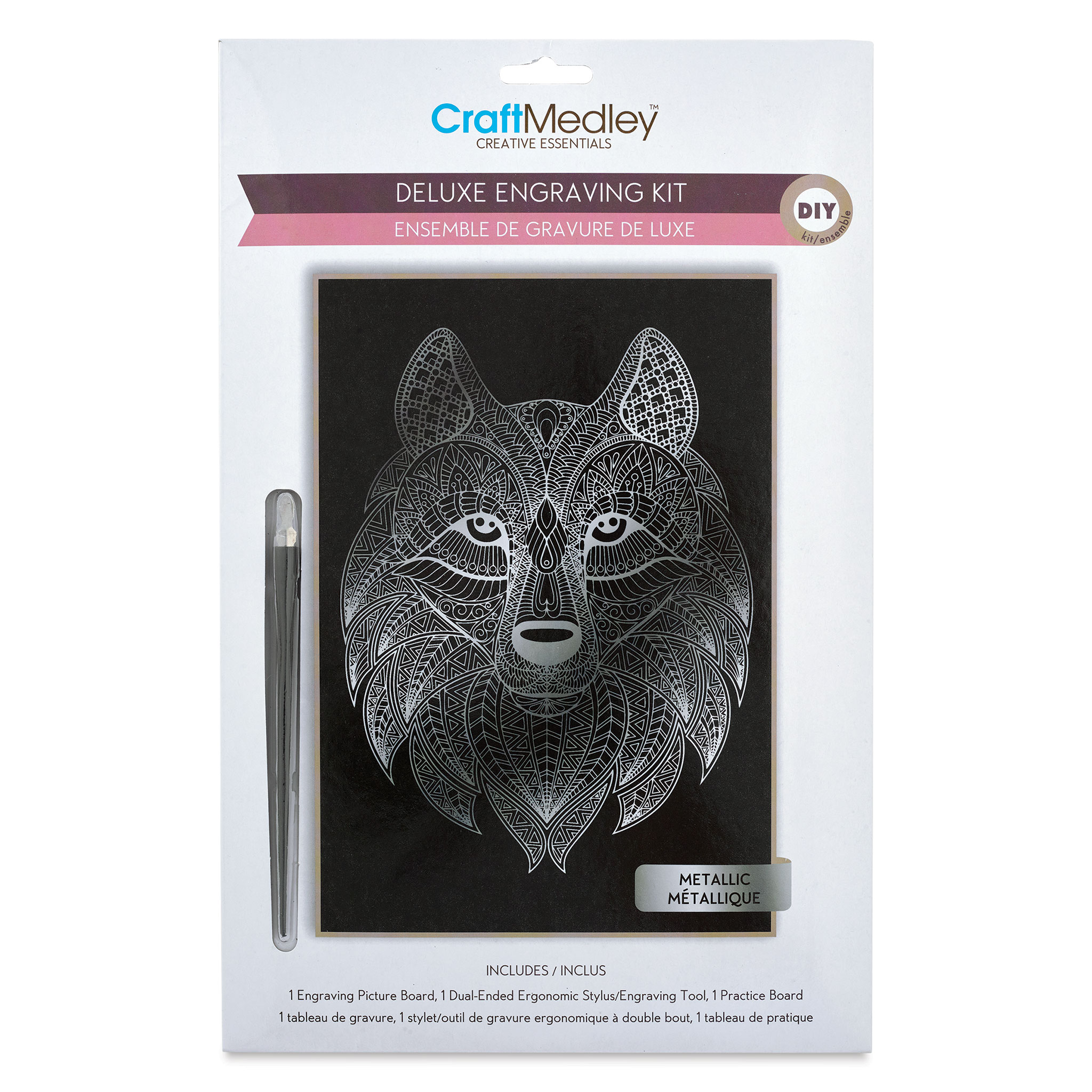 Craft Medley Deluxe Engraving Kit - Metallic Wolf
